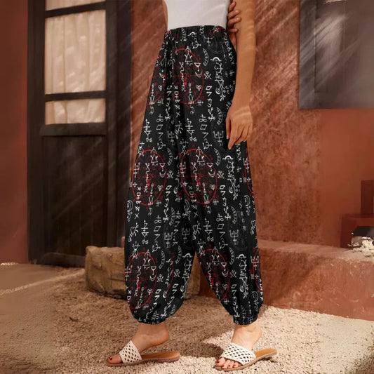 Mystic Alchemy Harem Style Pants in Black - XS