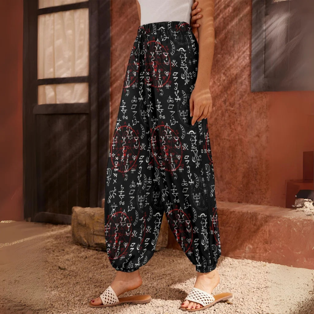 Mystic Alchemy Harem Style Pants in Black - XS
