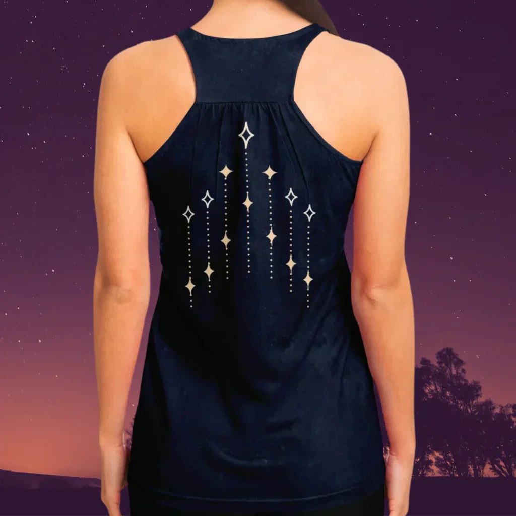 Mystic Rise Racer Tanks With Snake And Arrow Design