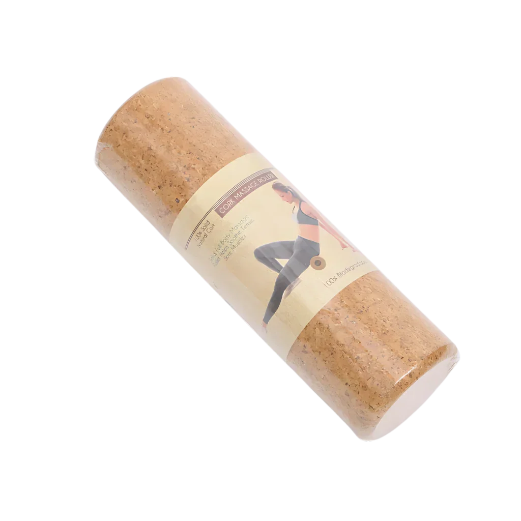 Natural Cork Yoga Rollers For Deep Muscle Release - Khaki / 30x10 cm