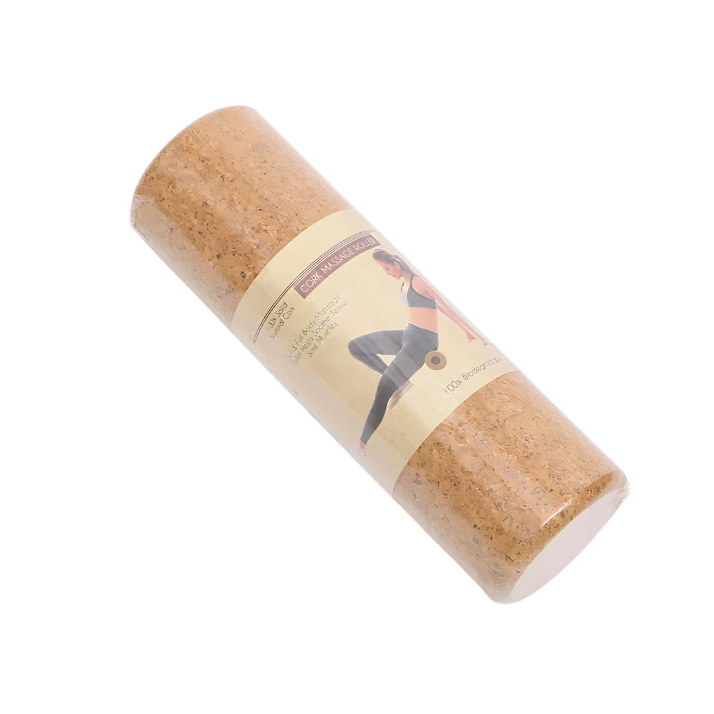 Natural Cork Yoga Rollers For Deep Muscle Release - Khaki / 30x10 cm