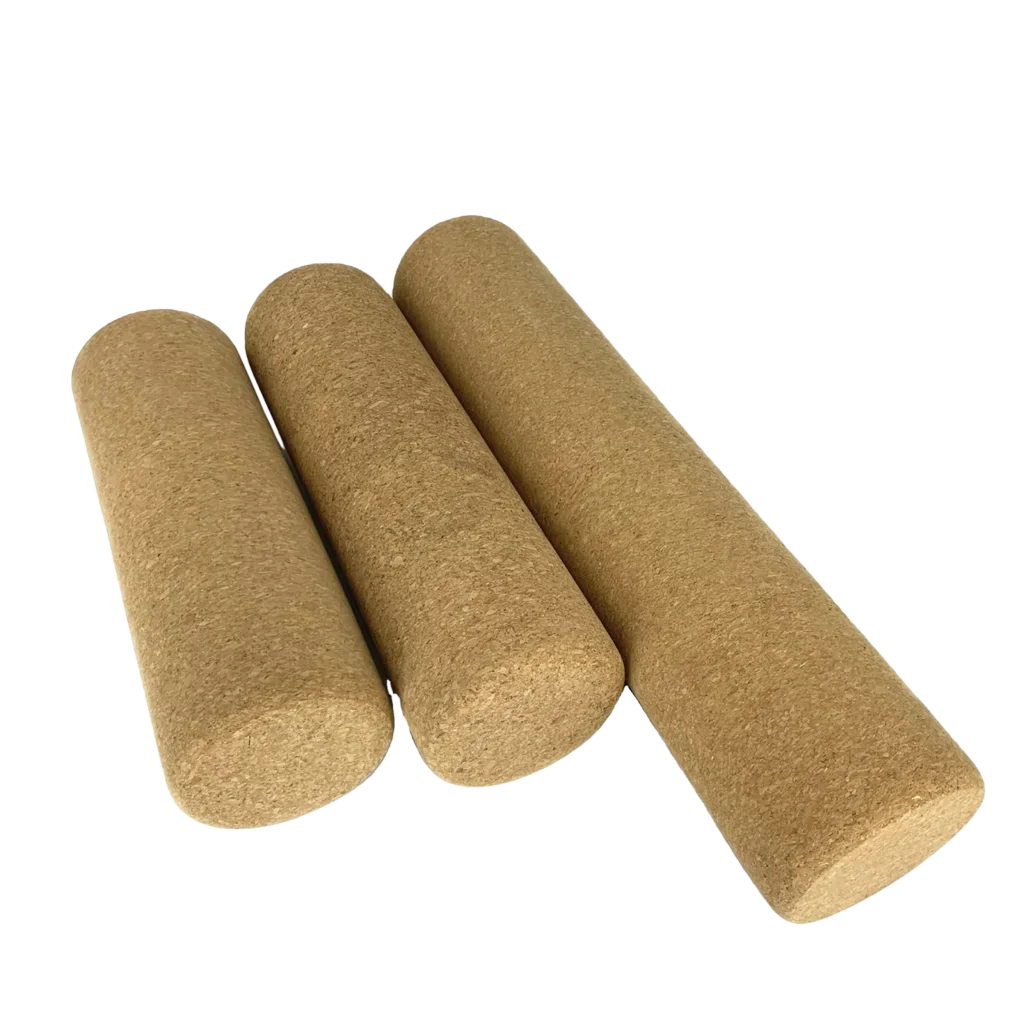 Natural Cork Yoga Rollers For Deep Muscle Release - Khaki / 30x10 cm