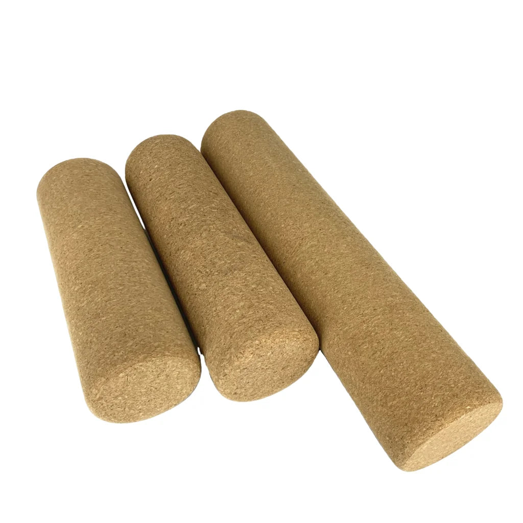 Natural Cork Yoga Rollers For Deep Muscle Release - Khaki / 30x10 cm