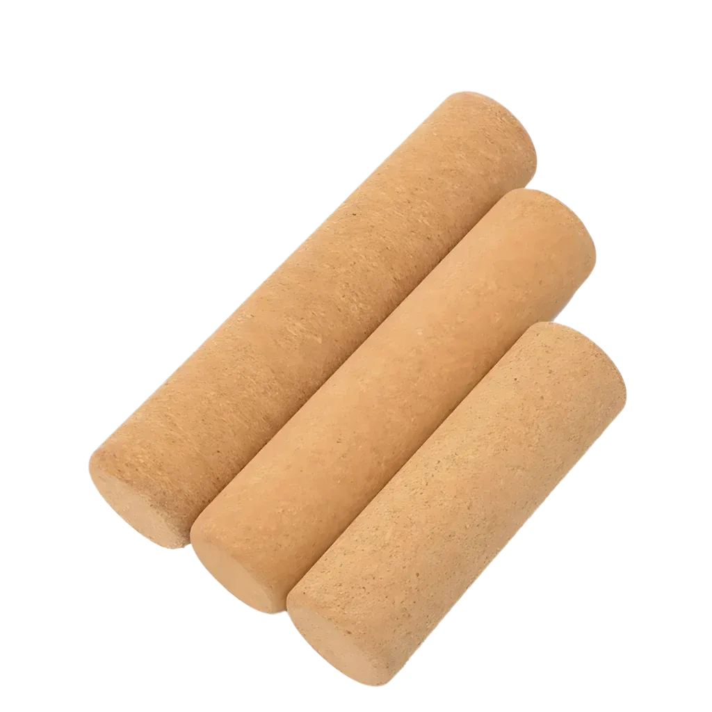 Natural Cork Yoga Rollers For Deep Muscle Release - Khaki / 30x10 cm