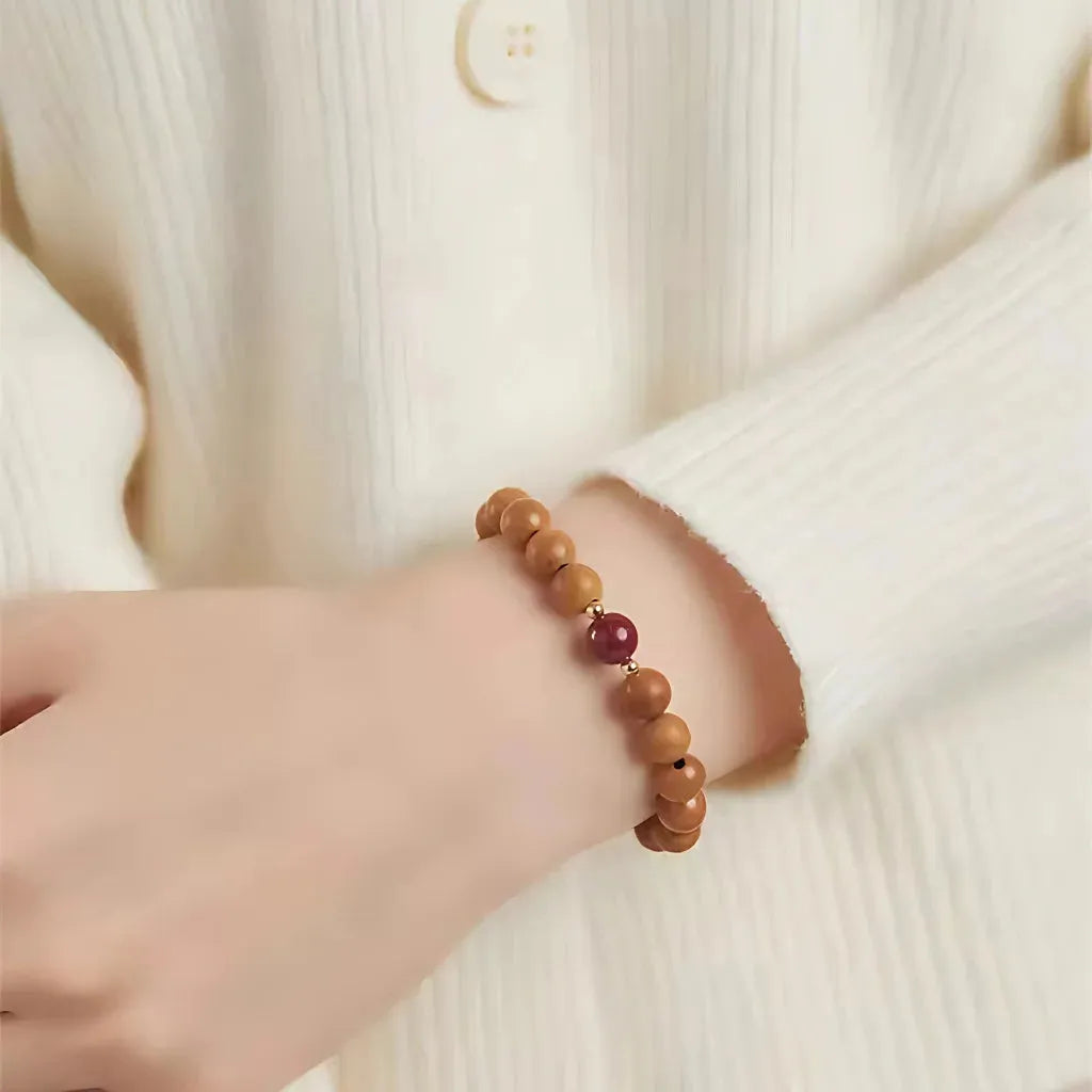 Natural Wooden Bead Bracelet For Women