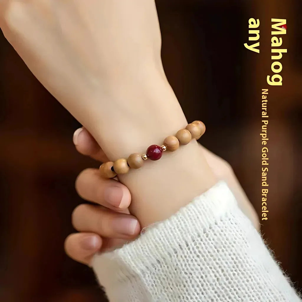 Natural Wooden Bead Bracelet For Women