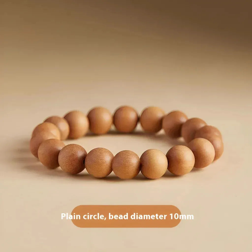 Natural Wooden Bead Bracelet For Women - Mahogany 10mm
