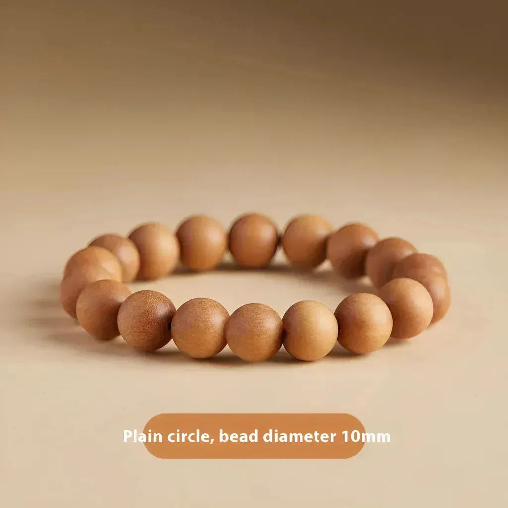 Natural Wooden Bead Bracelet For Women - Mahogany 10mm
