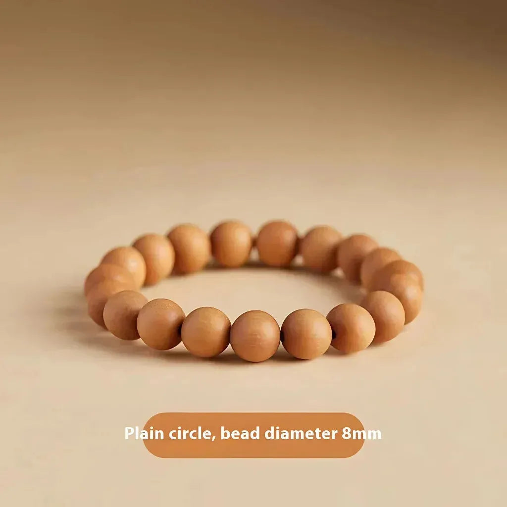 Natural Wooden Bead Bracelet For Women - Mahogany 8mm