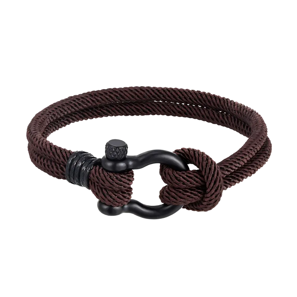 Nautical Rope Bracelet For Everyday Wellness - Coffee / 19CM