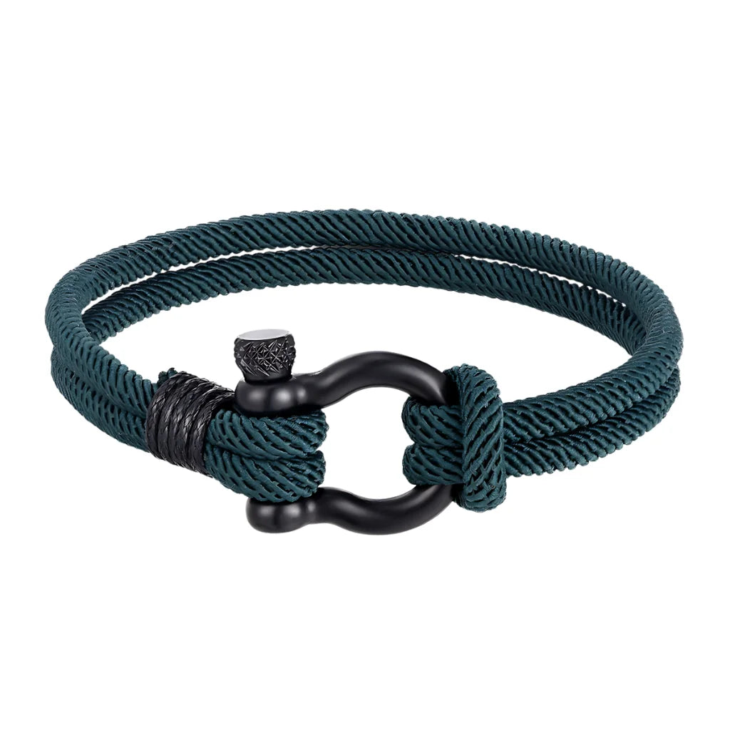 Nautical Rope Bracelet For Everyday Wellness - Green / 21CM