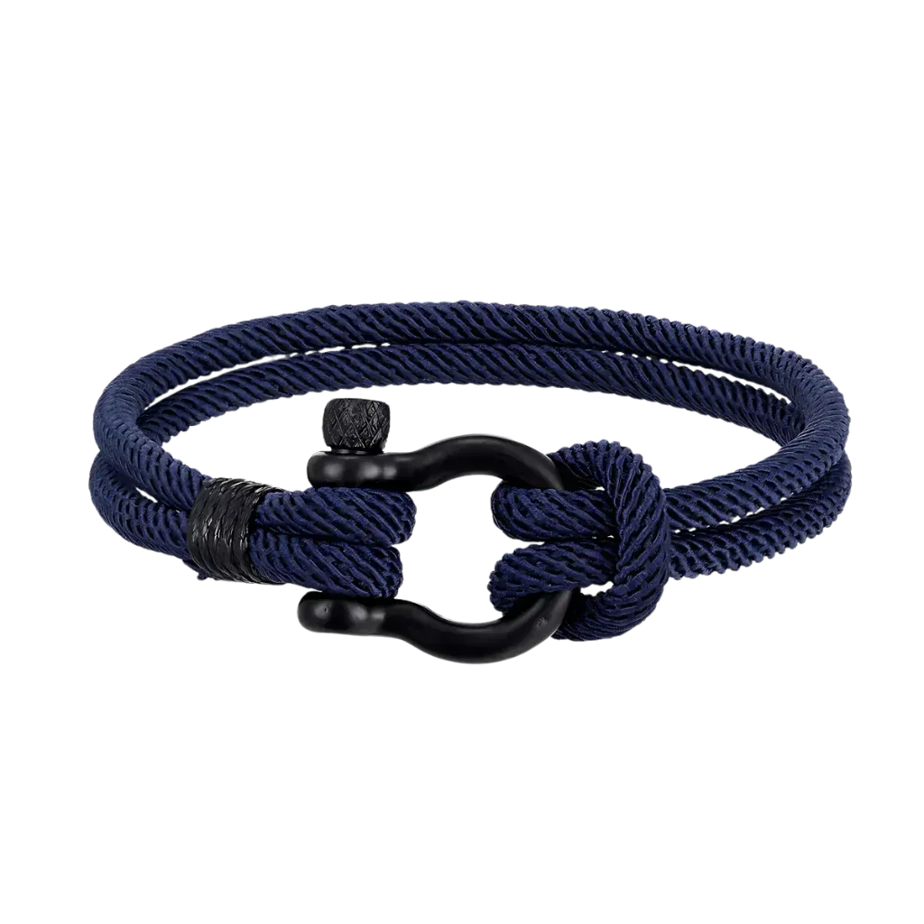 Nautical Rope Bracelet For Everyday Wellness - Navy blue / 19CM
