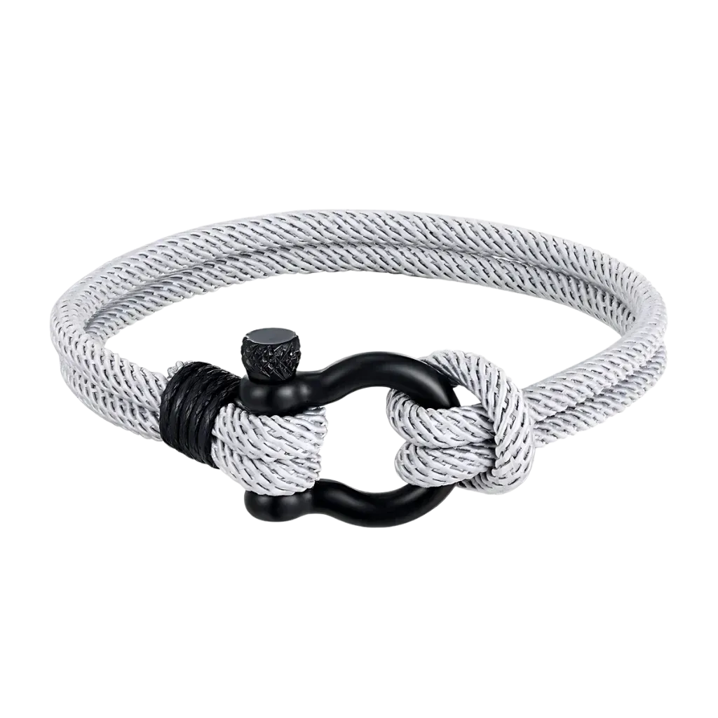 Nautical Rope Bracelet For Everyday Wellness - White / 19CM