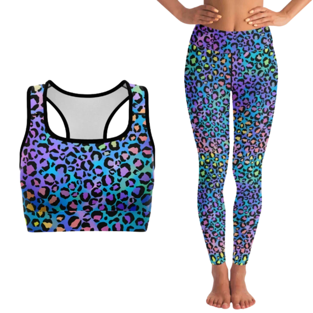 Neon Spirit Workout Outfit Set For Women - XS / XS