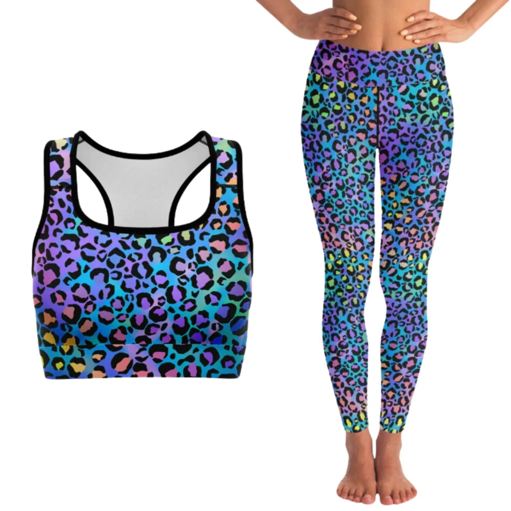 Neon Spirit Workout Outfit Set For Women - XS / XS