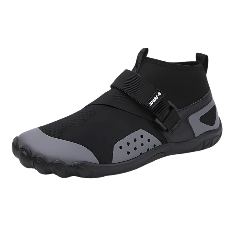 Non Slip Yoga Shoes With Breathable Mesh Grip - Black / 36