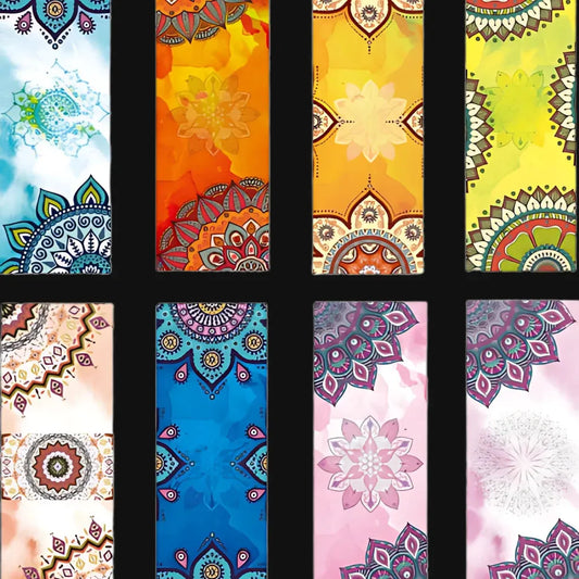 Non-Slip Yoga Towel Mat For Sweat And Support