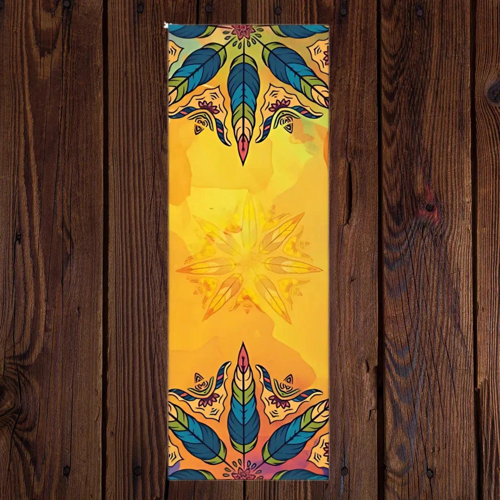 Non-Slip Yoga Towel Mat For Sweat And Support - Mandala 3 / 183×63 cm