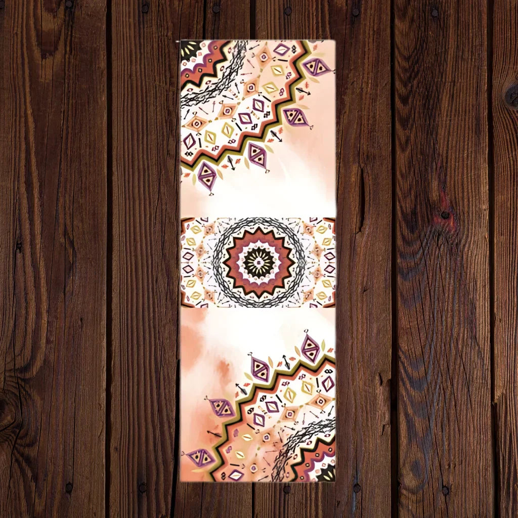 Non-Slip Yoga Towel Mat For Sweat And Support - Mandala 4 / 183×63 cm