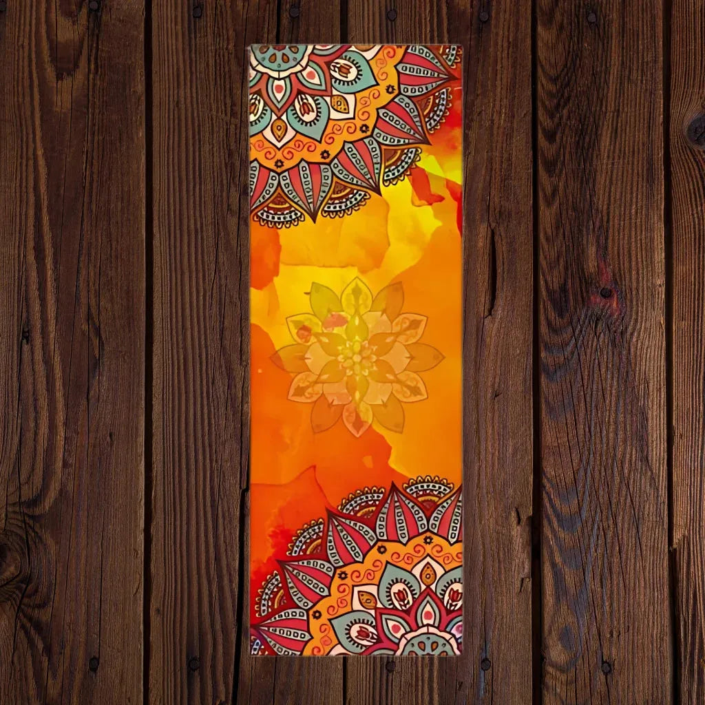 Non-Slip Yoga Towel Mat For Sweat And Support - Mandala 7 / 183×63 cm