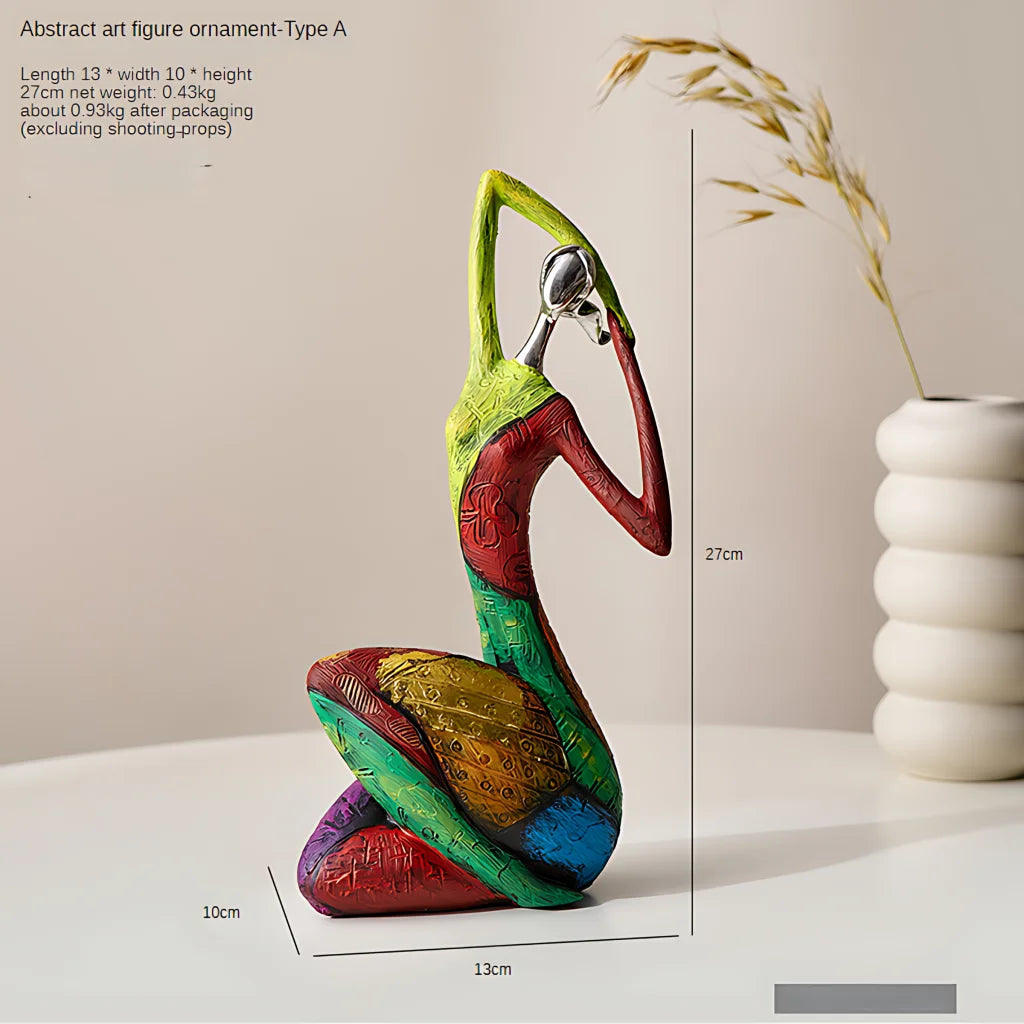 Nordic Style Yoga Statue Decor For Modern Interiors - Stretch