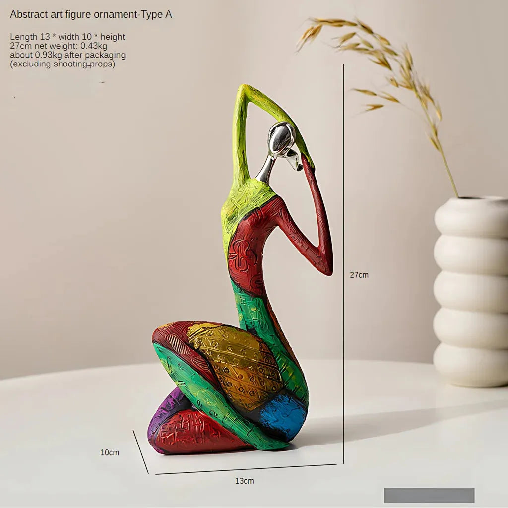 Nordic Style Yoga Statue Decor For Modern Interiors - Stretch
