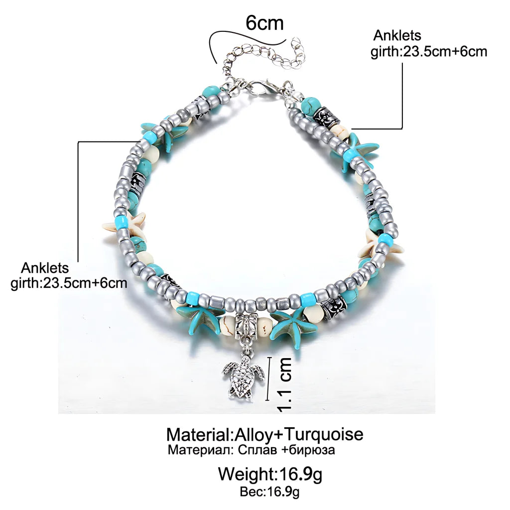 Ocean-Inspired Shell Anklet For Mindful Movement