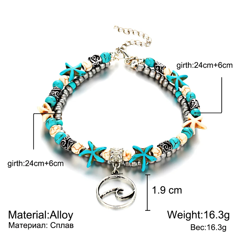 Ocean-Inspired Shell Anklet For Mindful Movement
