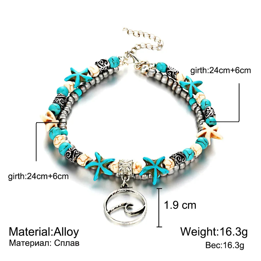 Ocean-Inspired Shell Anklet For Mindful Movement