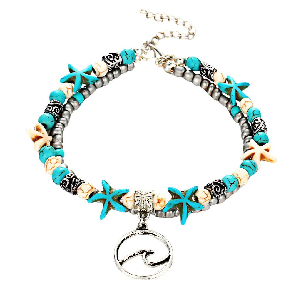 Ocean-Inspired Shell Anklet For Mindful Movement - Style B