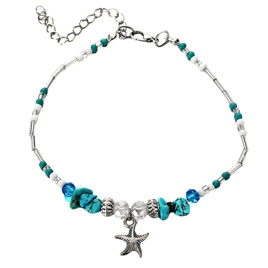 Ocean-Inspired Shell Anklet For Mindful Movement - Style C