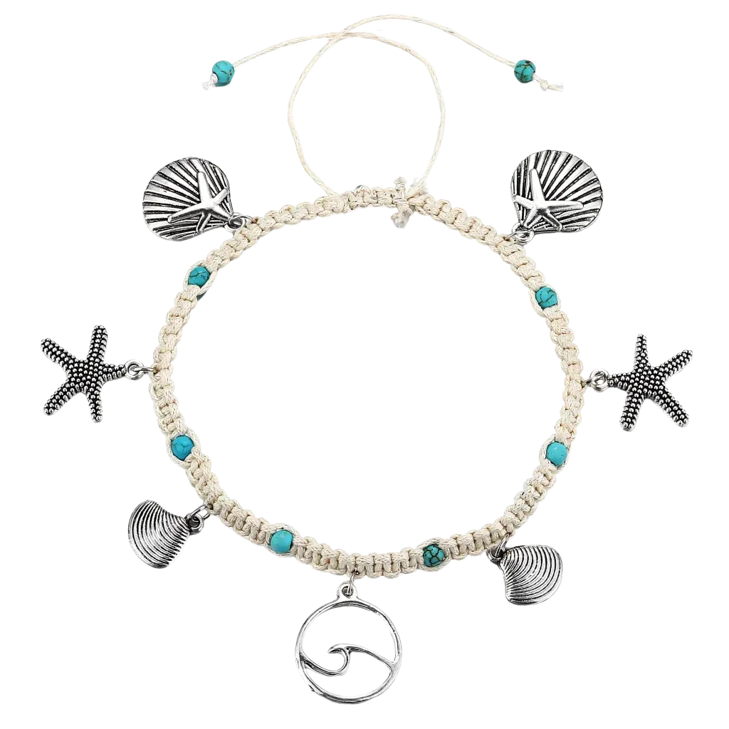 Ocean-Inspired Shell Anklet For Mindful Movement - Style D