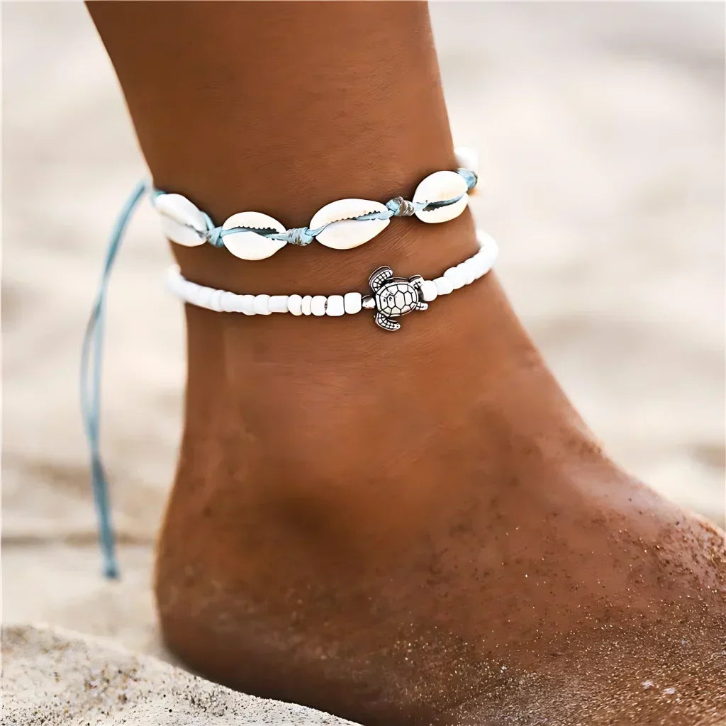 Ocean-Inspired Shell Anklet For Mindful Movement - Style E