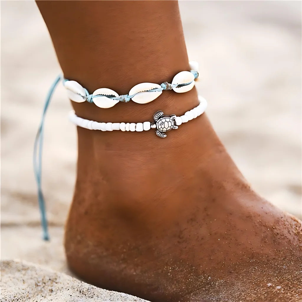 Ocean-Inspired Shell Anklet For Mindful Movement - Style E