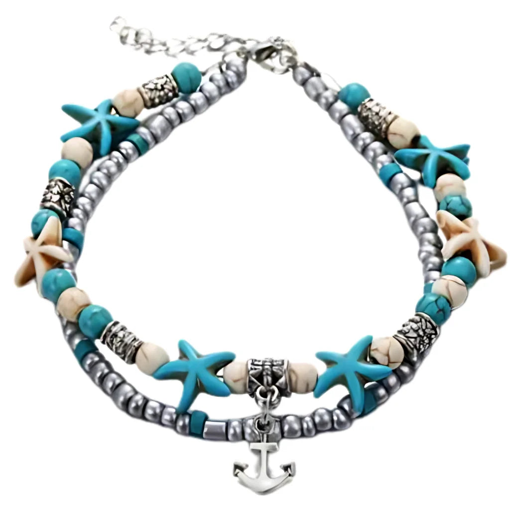 Ocean-Inspired Shell Anklet For Mindful Movement - Style G