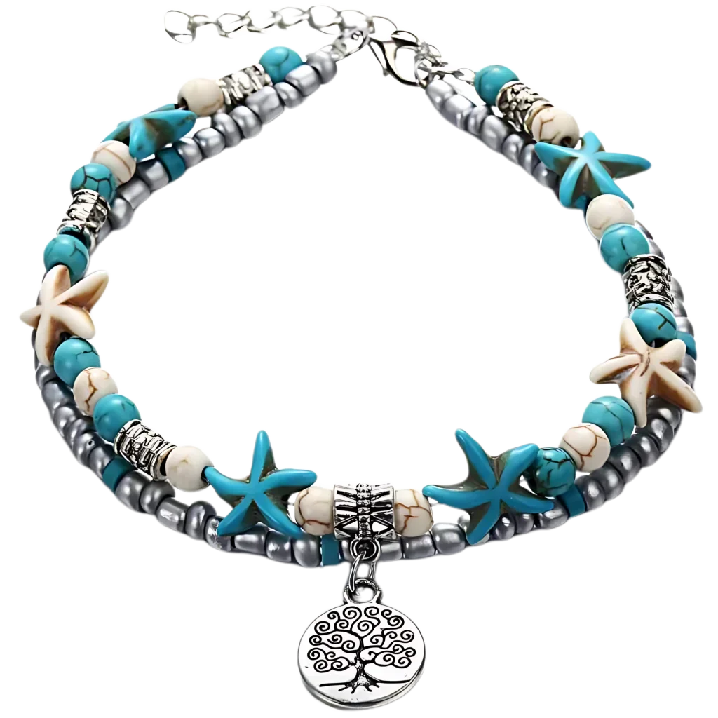 Ocean-Inspired Shell Anklet For Mindful Movement - Style J