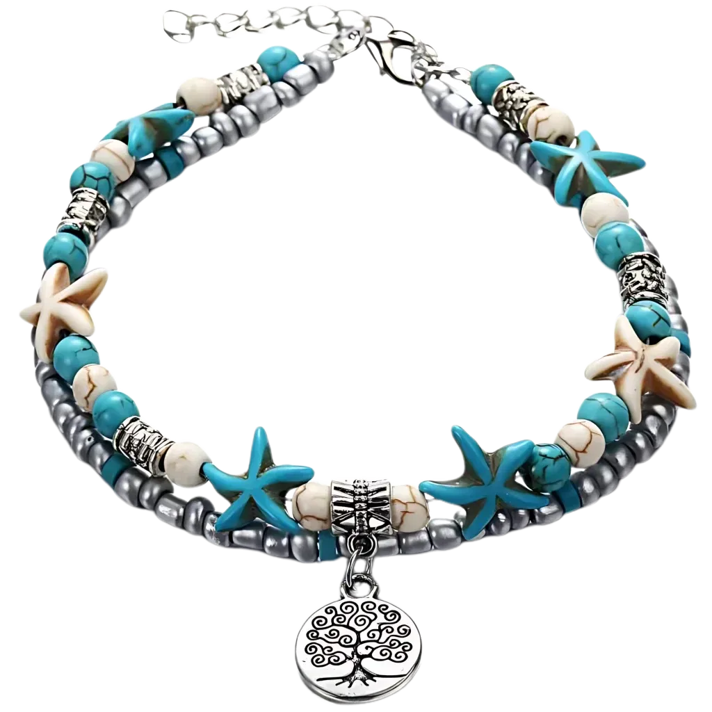 Ocean-Inspired Shell Anklet For Mindful Movement - Style J