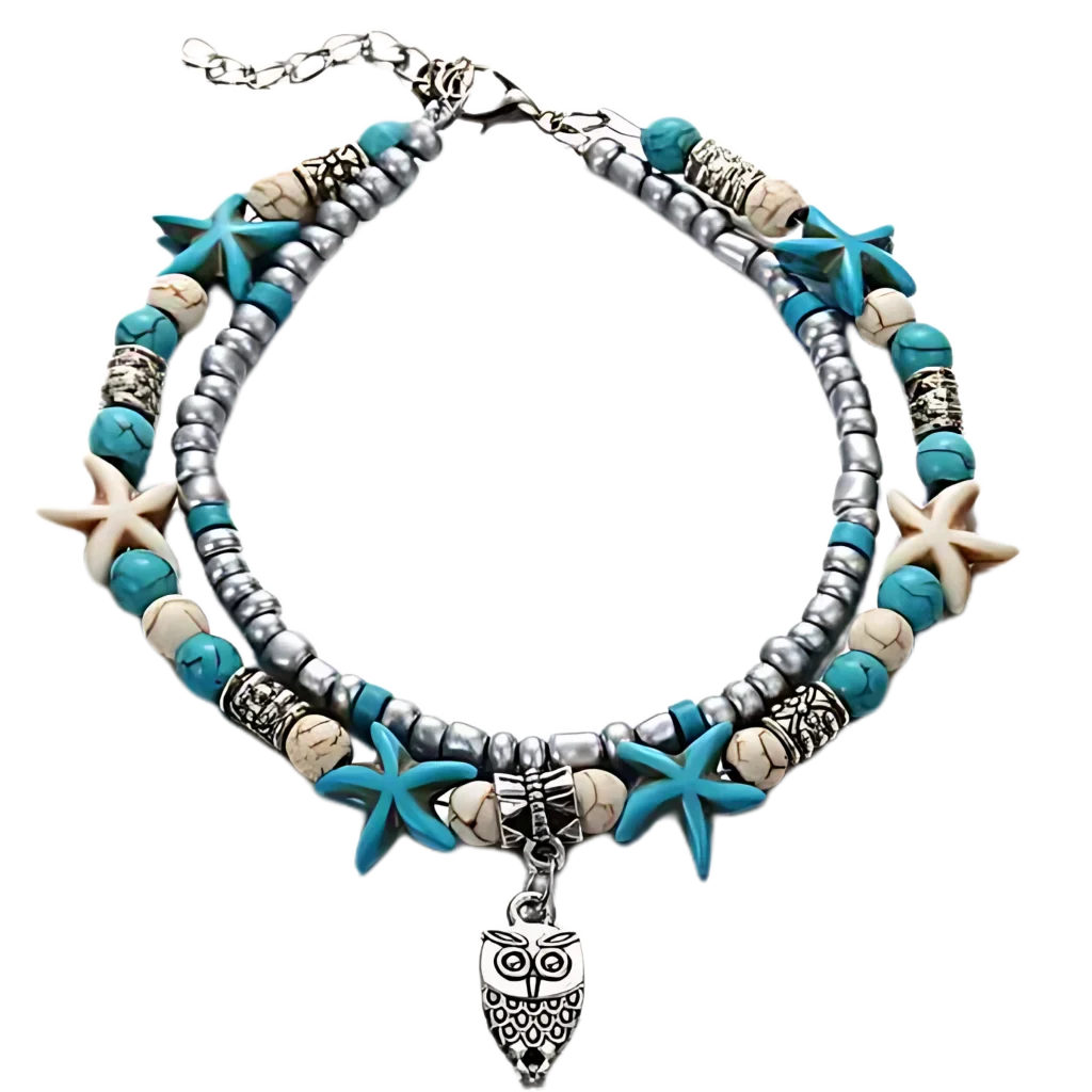 Ocean-Inspired Shell Anklet For Mindful Movement - Style K