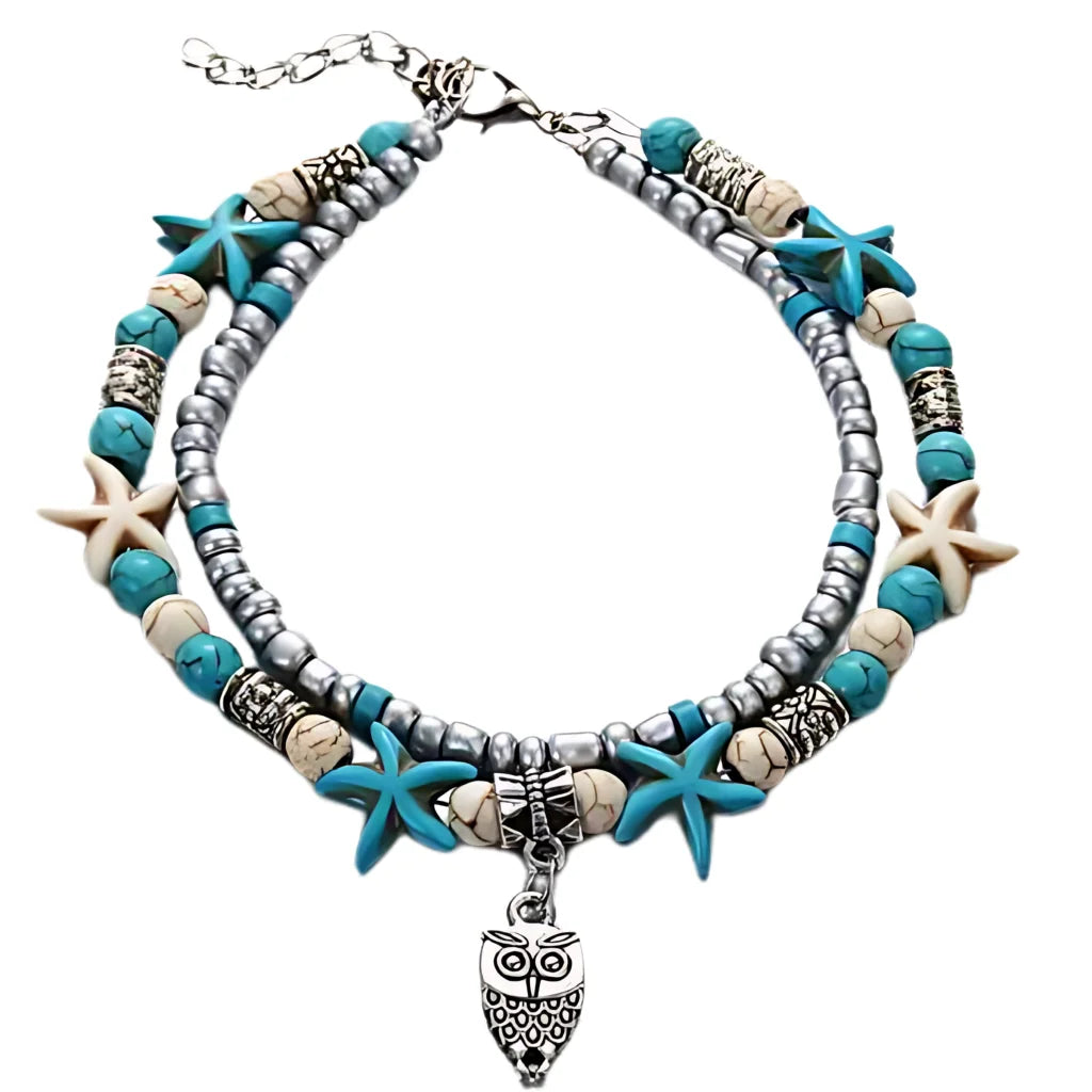 Ocean-Inspired Shell Anklet For Mindful Movement - Style K