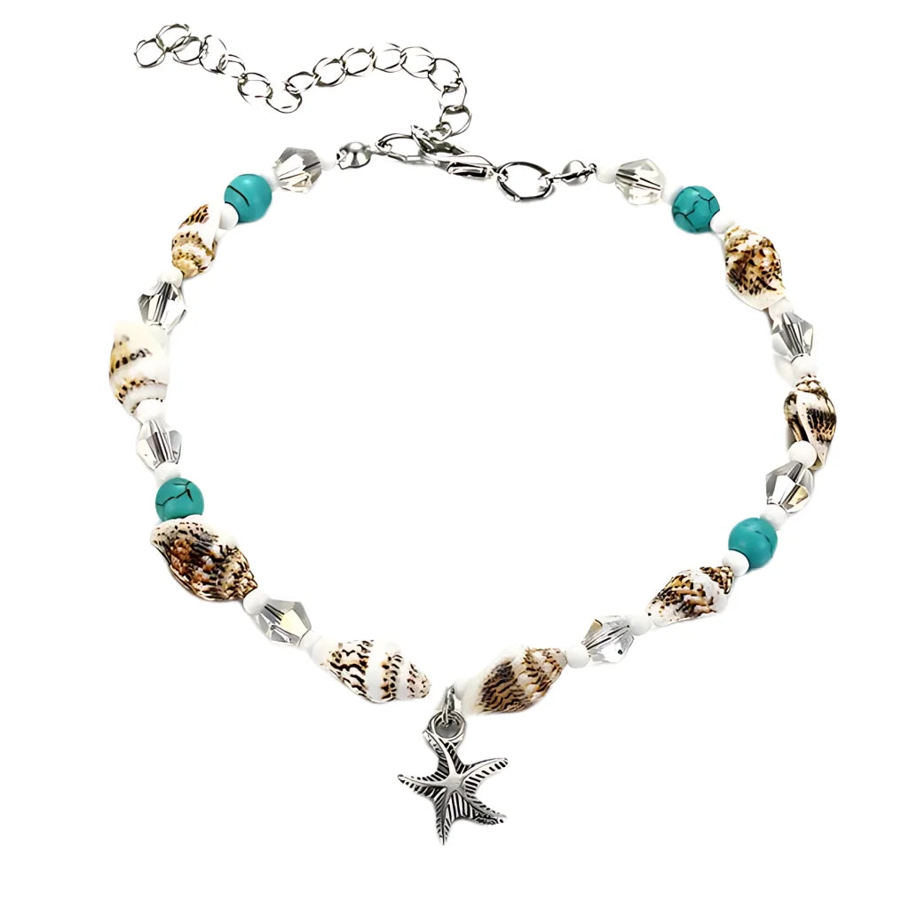 Ocean-Inspired Shell Anklet For Mindful Movement - Style L