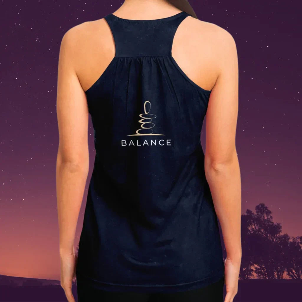 Om Heartbeat Flow Yoga Tank For Women