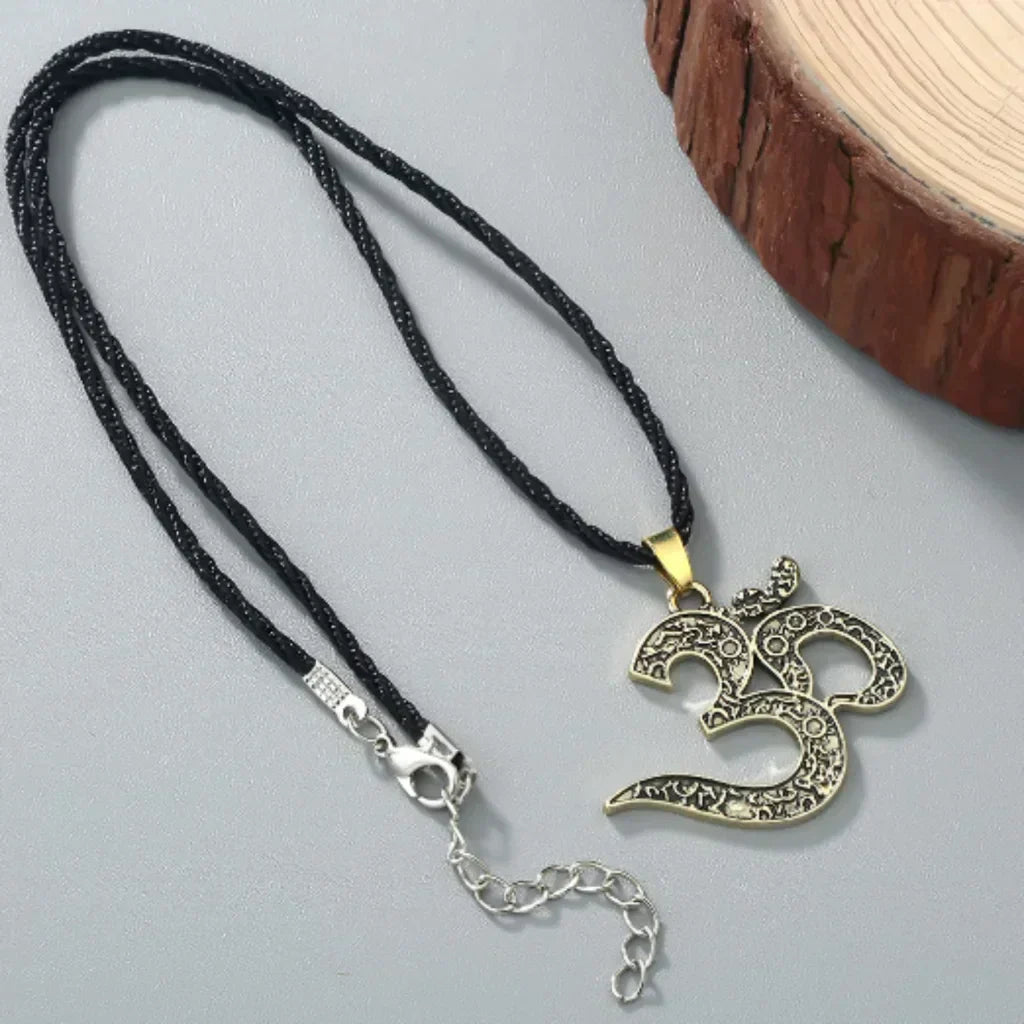 Om Pendant Necklace For Mindfulness Practice
