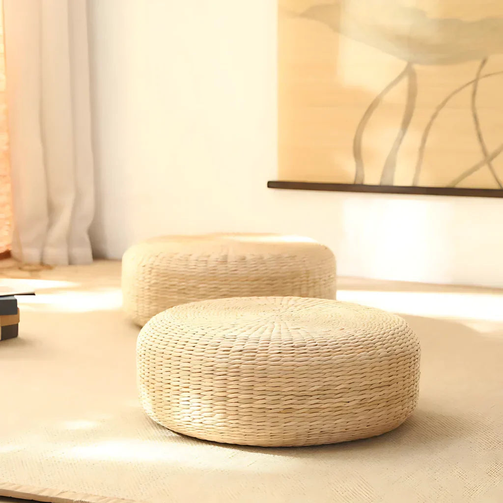 Ottoman Pouf Floor Pillow For Yoga And Home Comfort