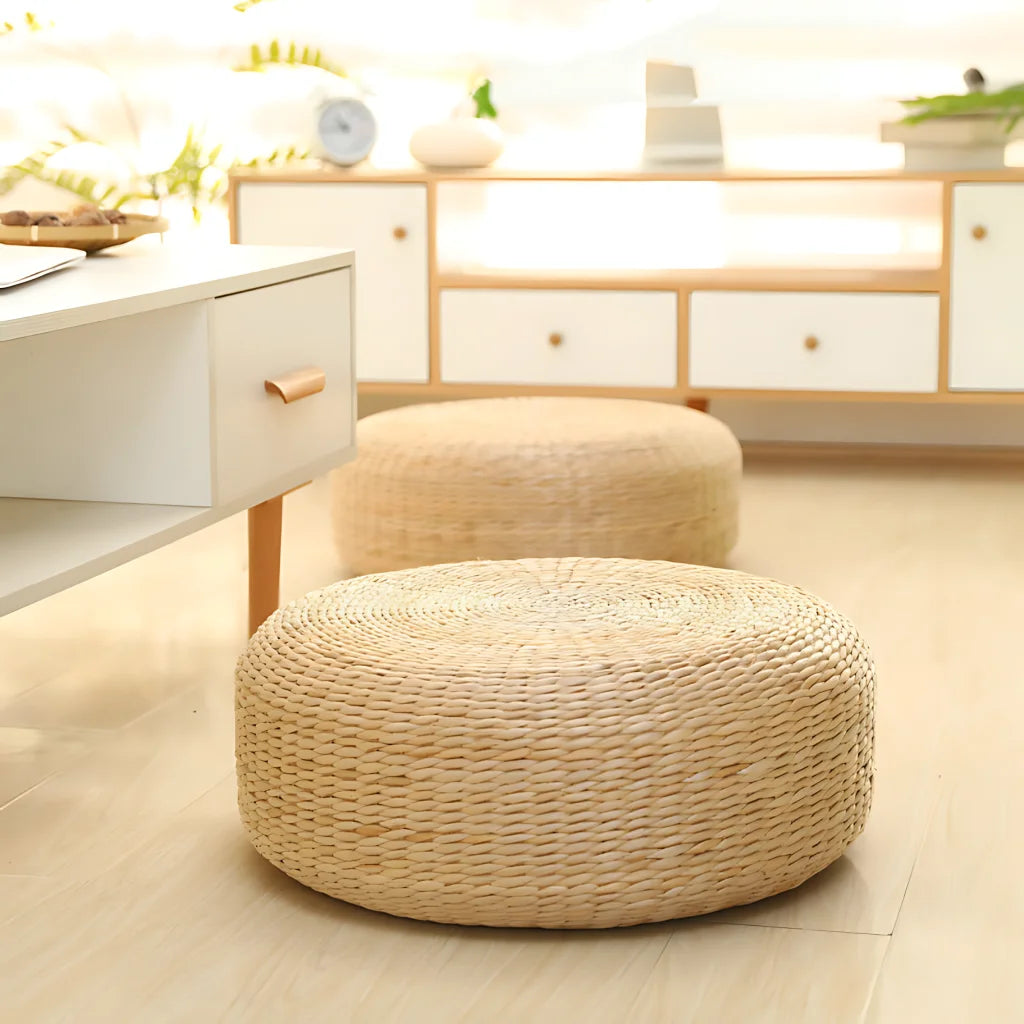 Ottoman Pouf Floor Pillow For Yoga And Home Comfort
