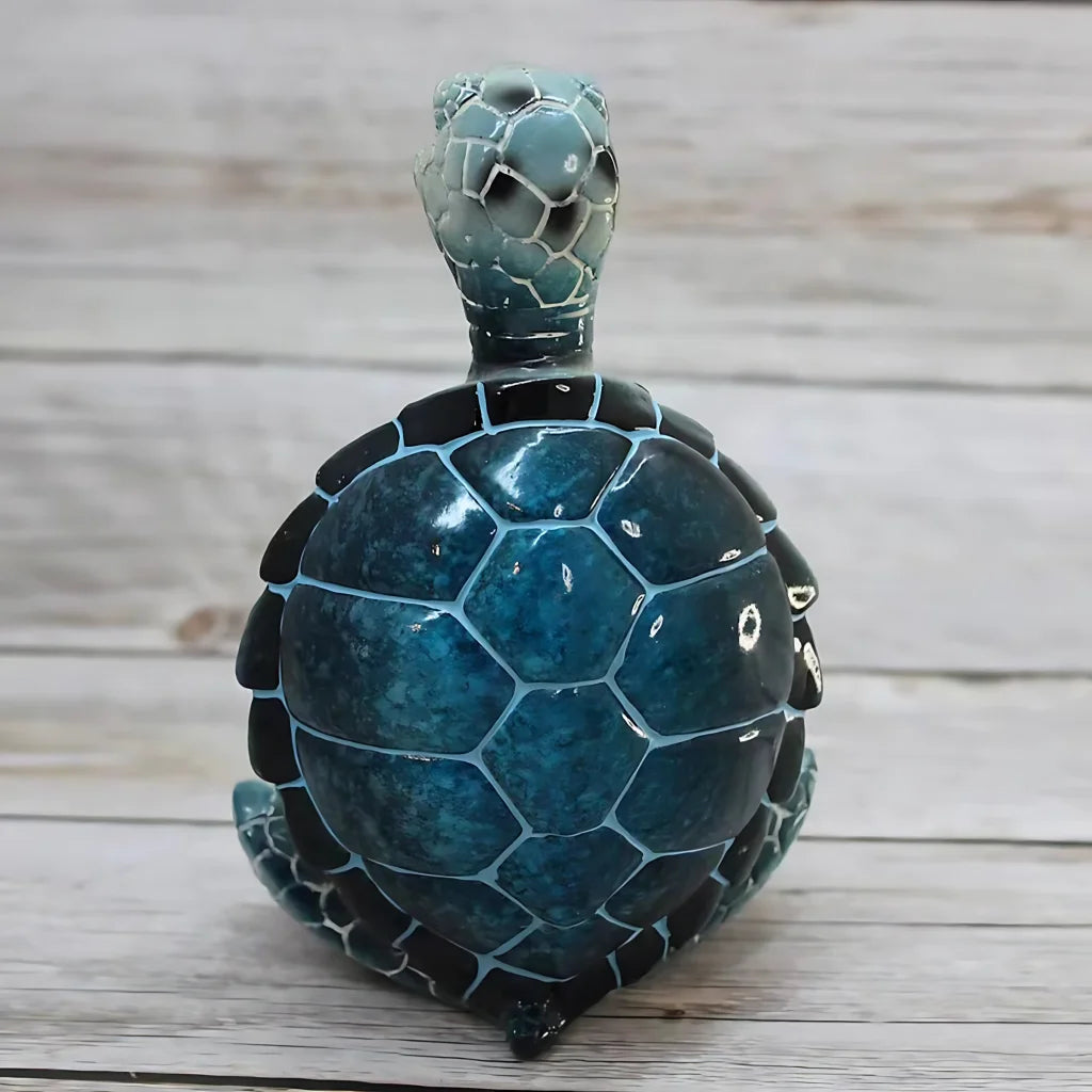 Peaceful Meditating Turtle Resin Yoga Ornament - Yoga Turtle
