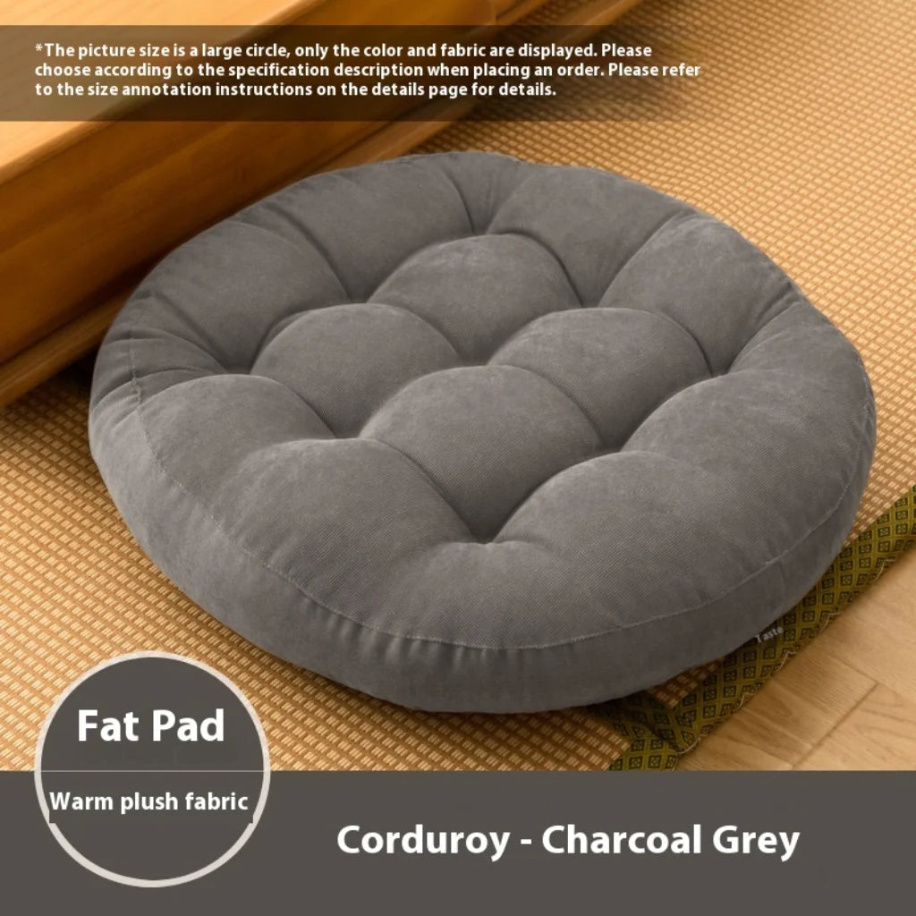 Plush Meditation Floor Pillows For Modern Calm - Charcoal Gray / Chinese 45cm