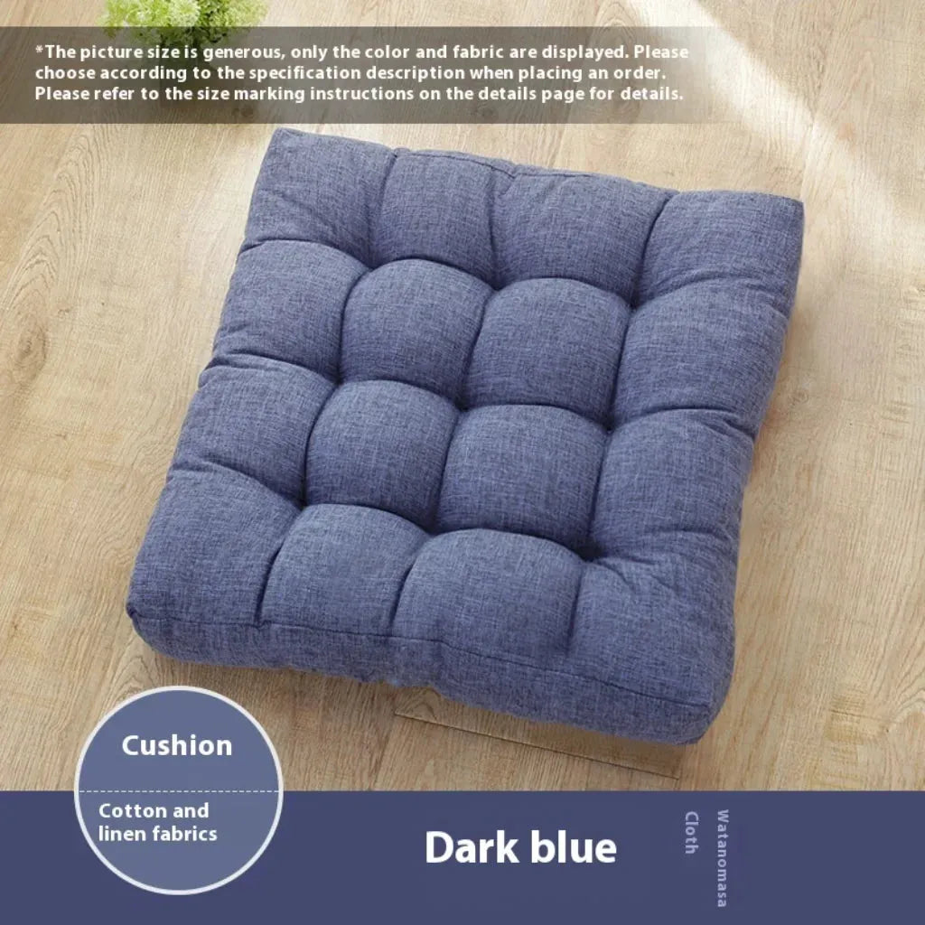 Plush Meditation Floor Pillows For Modern Calm - Dark Blue / Chinese 45cm