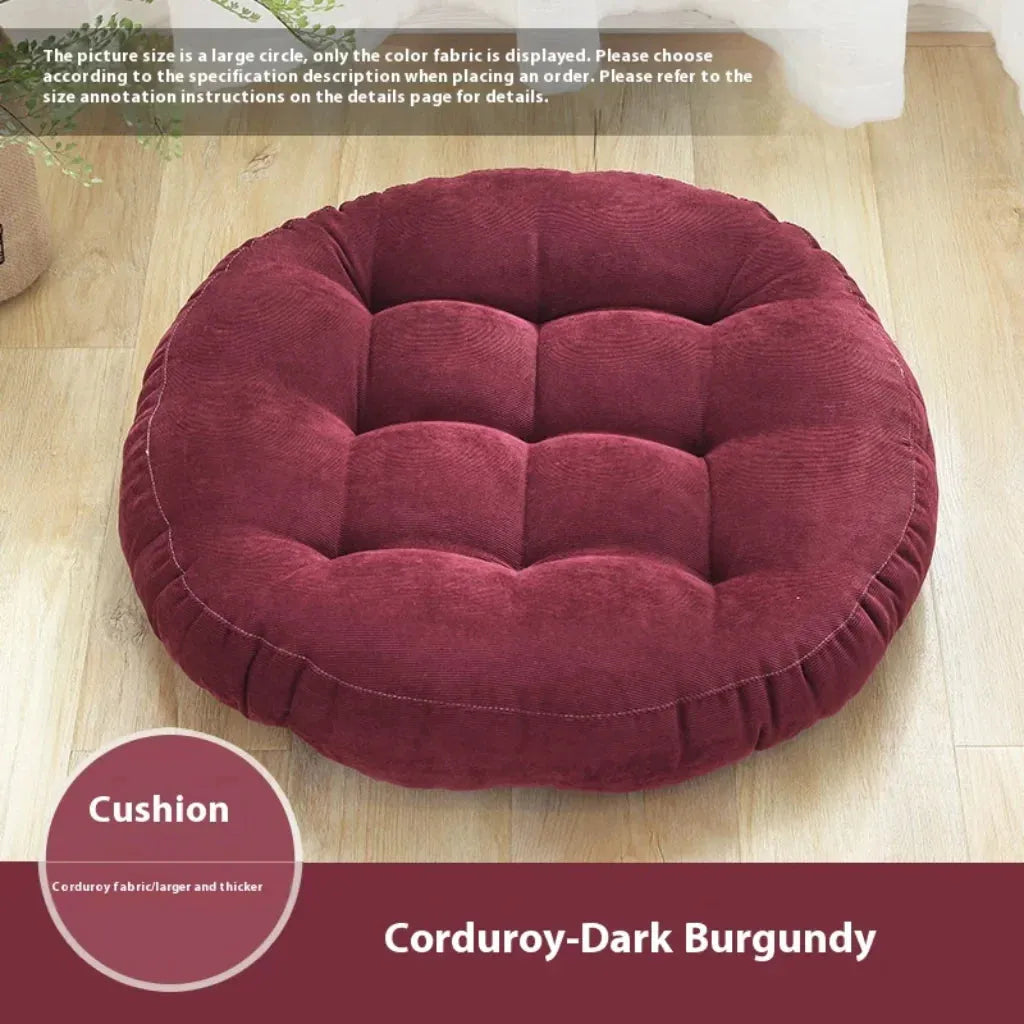 Plush Meditation Floor Pillows For Modern Calm - Dark Burgundy / Chinese 45cm