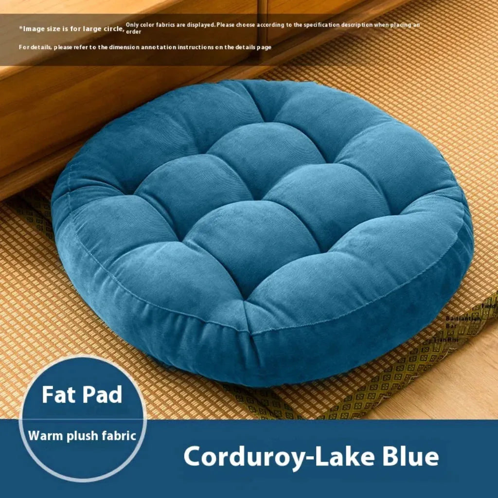 Plush Meditation Floor Pillows For Modern Calm - Lake Blue / Chinese 45cm