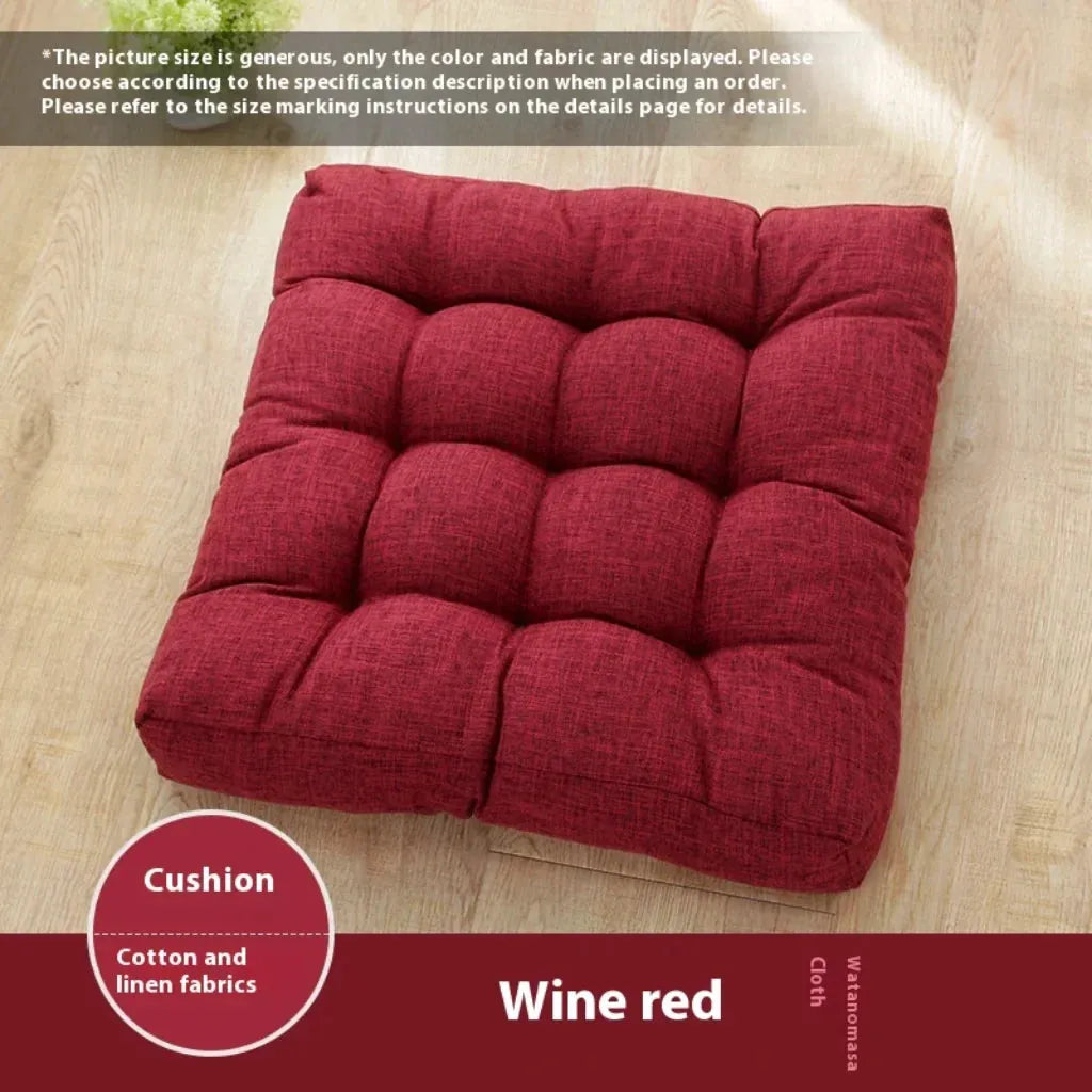 Plush Meditation Floor Pillows For Modern Calm - Wine Red / Chinese 45cm